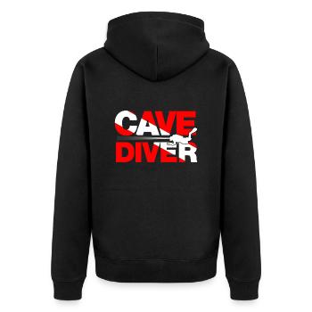 cave diver - Veste à capuche bio Premium Unisexe - noir - Dos - Nico (187cm)