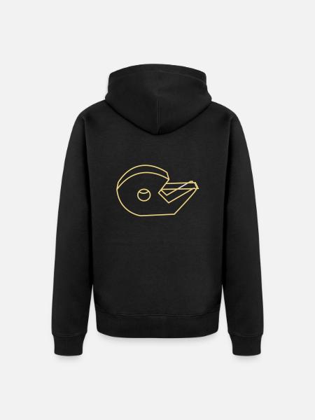 tesa - Unisex Premium Bio Zip Hoodie - Schwarz