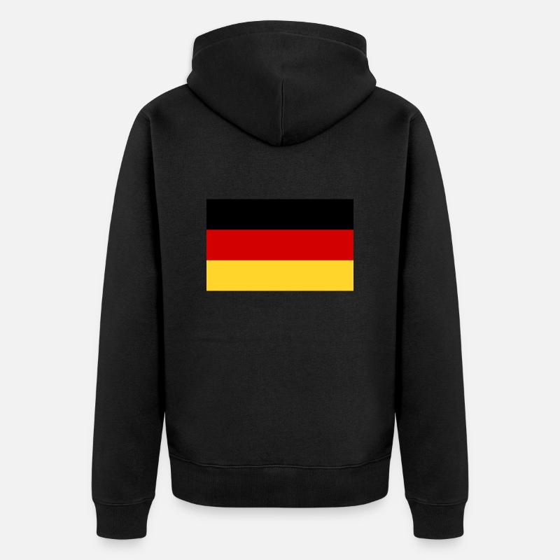 Drapeau allemand - Veste à capuche bio Premium Unisexe - noir