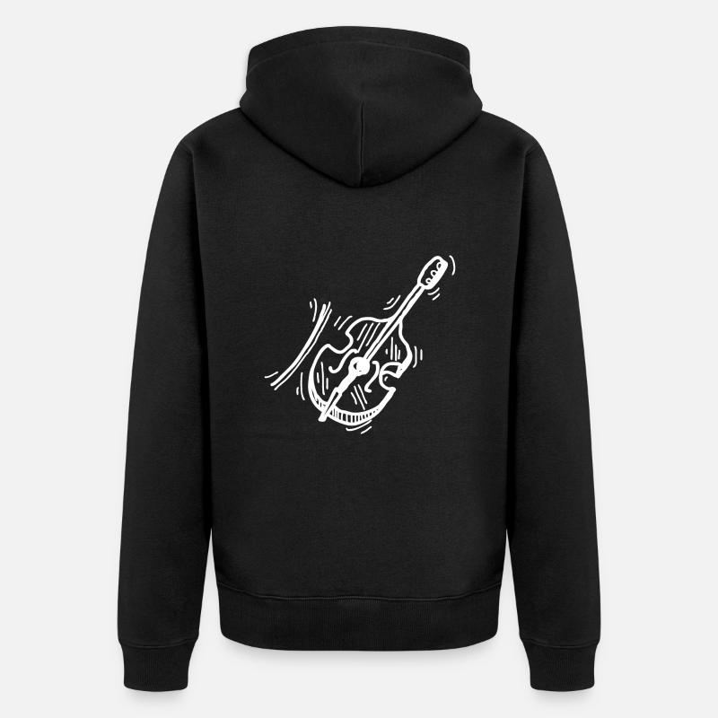 Violon - Violoniste - Veste à capuche bio Premium Unisexe - noir