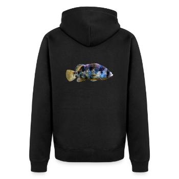 Poisson - Veste à capuche bio Premium Unisexe - noir - Dos - Nico (187cm)