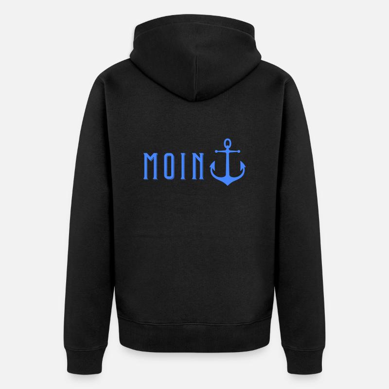 Moin avec Anker - Veste à capuche bio Premium Unisexe - noir