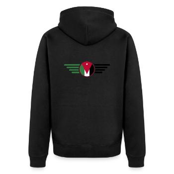 I Love Jordan, Style Design T-Shirt - Unisex Premium Organic Zip Hoodie - black - Back - Nico (187cm)