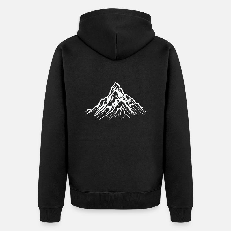 Monts de Berge - Veste à capuche bio Premium Unisexe - noir