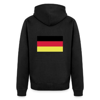 Allemagne - Veste à capuche bio Premium Unisexe - noir - Dos - Nico (187cm)