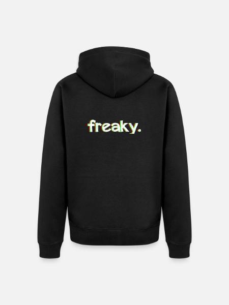freaky. - Unisex Premium Organic Zip Hoodie - black