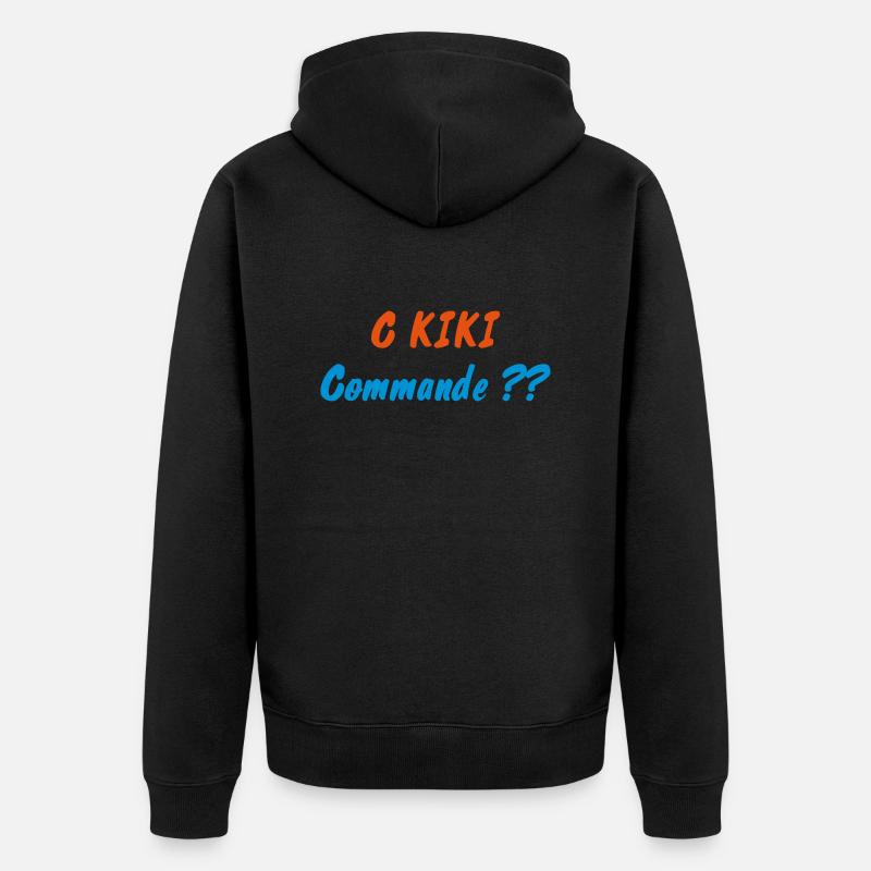 C KIKI Commande ?? - Veste à capuche bio Premium Unisexe - noir
