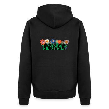 PAIX - Veste à capuche bio Premium Unisexe - noir - Dos - Nico (187cm)
