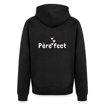 Père fect - Veste à capuche bio Premium Unisexe - noir - Dos - Nico (187cm)