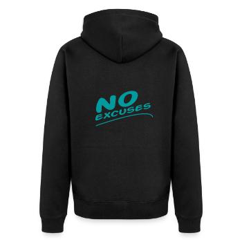 No Excuse - Veste à capuche bio Premium Unisexe - noir - Dos - Nico (187cm)