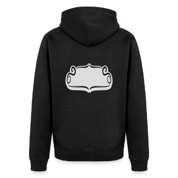 Frame decorative artistic ornament - Unisex Premium Organic Zip Hoodie - black - Back - Nico (187cm)