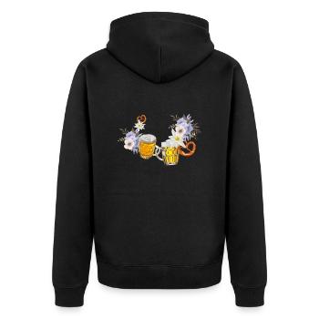 costume - Veste à capuche bio Premium Unisexe - noir - Dos - Nico (187cm)