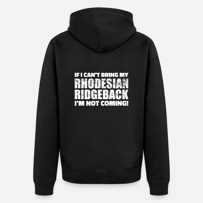 Rhodesian Ridgeback - Veste à capuche bio Premium Unisexe - noir