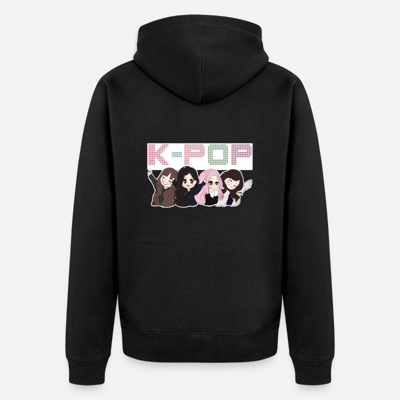 K-pop. - Veste à capuche bio Premium Unisexe - noir