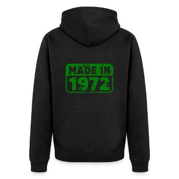 Made in 1972 b - Veste à capuche bio Premium Unisexe - noir - Dos - Nico (187cm)