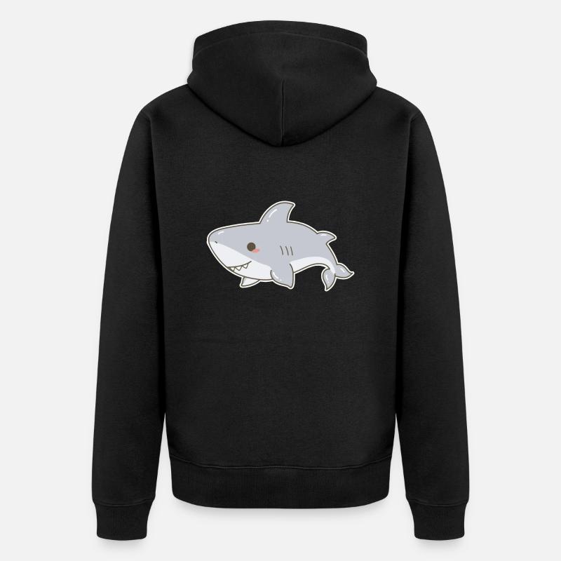 Requins - Veste à capuche bio Premium Unisexe - noir