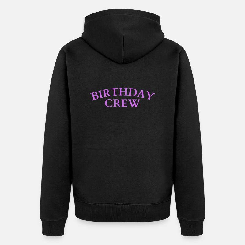 Équipage d’anniversaire - Veste à capuche bio Premium Unisexe - noir
