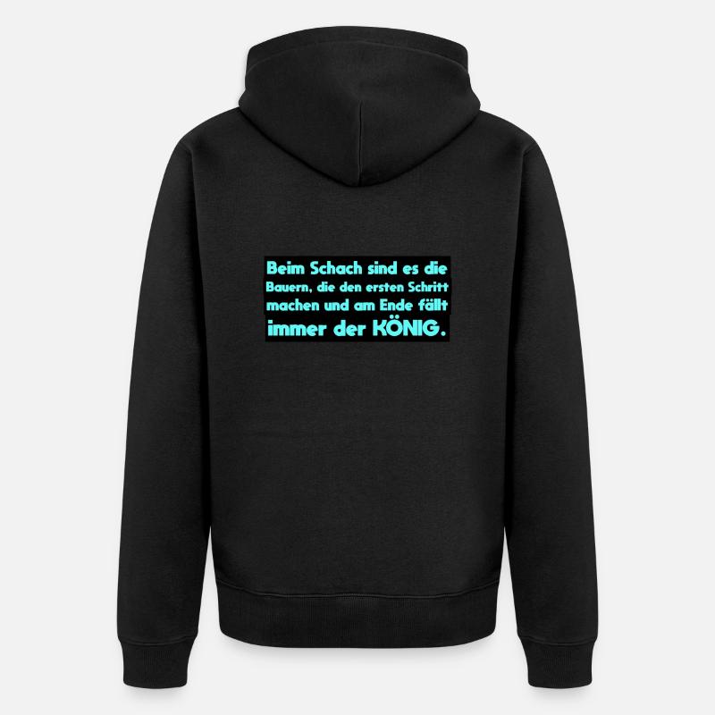 Bauer - Unisex Premium Bio Zip Hoodie - Schwarz