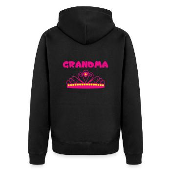 GRANDMA - Veste à capuche bio Premium Unisexe - noir - Dos - Nico (187cm)