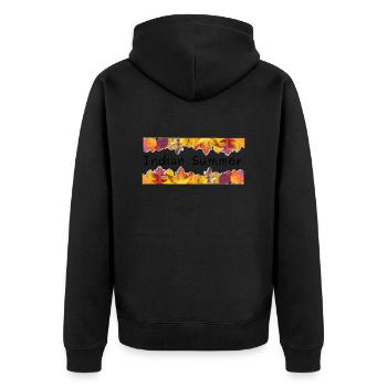 Indien-Été 1 - Veste à capuche bio Premium Unisexe - noir - Dos - Nico (187cm)
