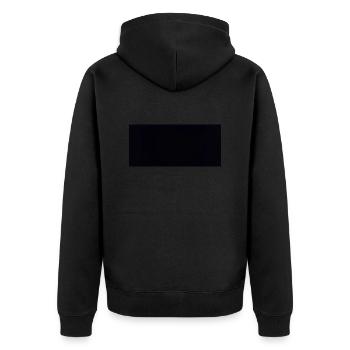 Barre noire grasse - Veste à capuche bio Premium Unisexe - noir - Dos - Nico (187cm)