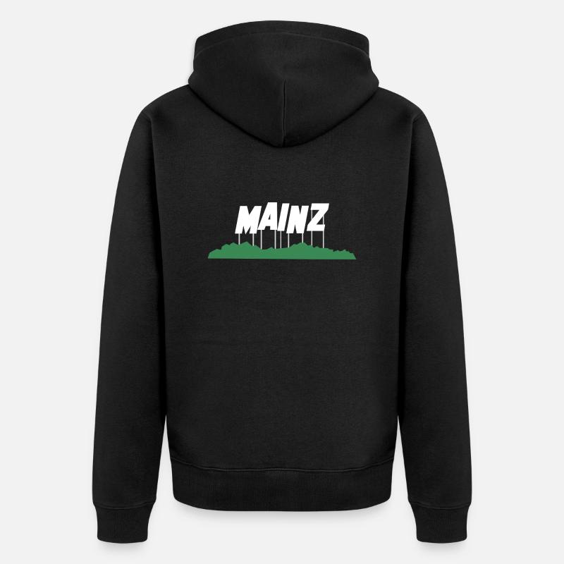 Mayence, Allemagne - Veste à capuche bio Premium Unisexe - noir