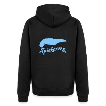Spiekeroog Tattoo - Veste à capuche bio Premium Unisexe - noir - Dos - Nico (187cm)