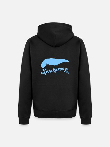 Spiekeroog Tattoo - Unisex Premium Organic Zip Hoodie - black