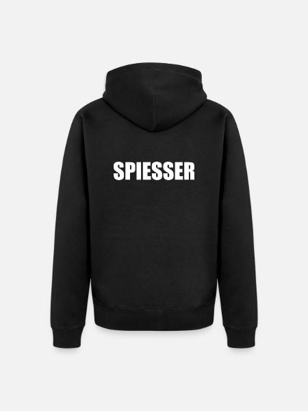 SPIESSER - Unisex Premium Organic Zip Hoodie - black