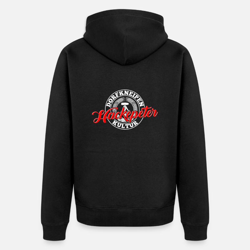 Hackepeter - Veste à capuche bio Premium Unisexe - noir