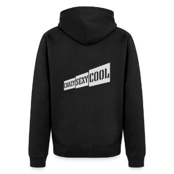 design cool sexy fou - Veste à capuche bio Premium Unisexe - noir - Dos - Nico (187cm)
