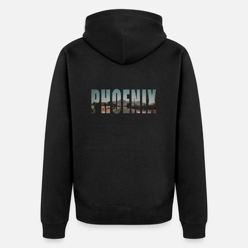 Phénix - Veste à capuche bio Premium Unisexe - noir