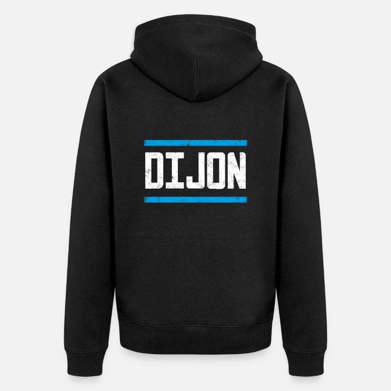 Dijon - Veste à capuche bio Premium Unisexe - noir