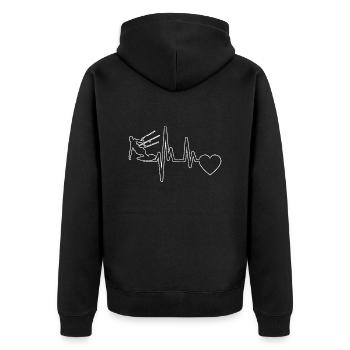 Kitesurfer Windsurf Windsurfer Kitesurf - Veste à capuche bio Premium Unisexe - noir - Dos - Nico (187cm)