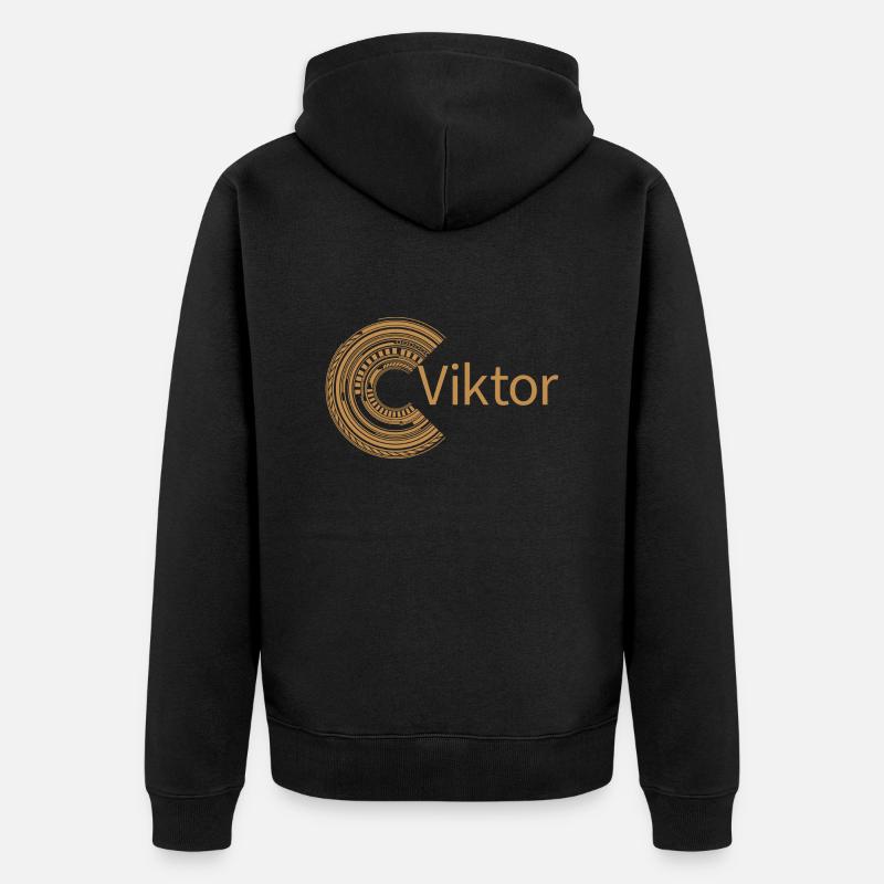 Pour Viktor - Veste à capuche bio Premium Unisexe - noir