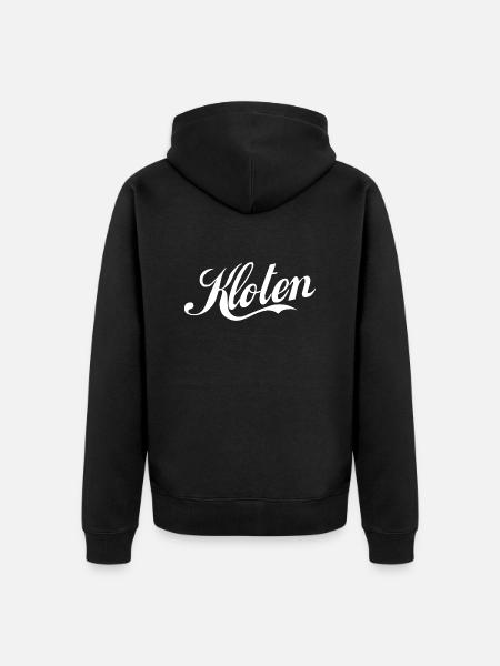 Kloten - Unisex Premium Bio Zip Hoodie - Schwarz