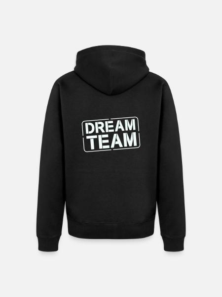 Dream Team - Unisex Premium Organic Zip Hoodie - black
