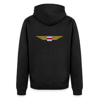 Costa Rica T-Shirt – Pura Vida Style - Veste à capuche bio Premium Unisexe - noir - Dos - Nico (187cm)