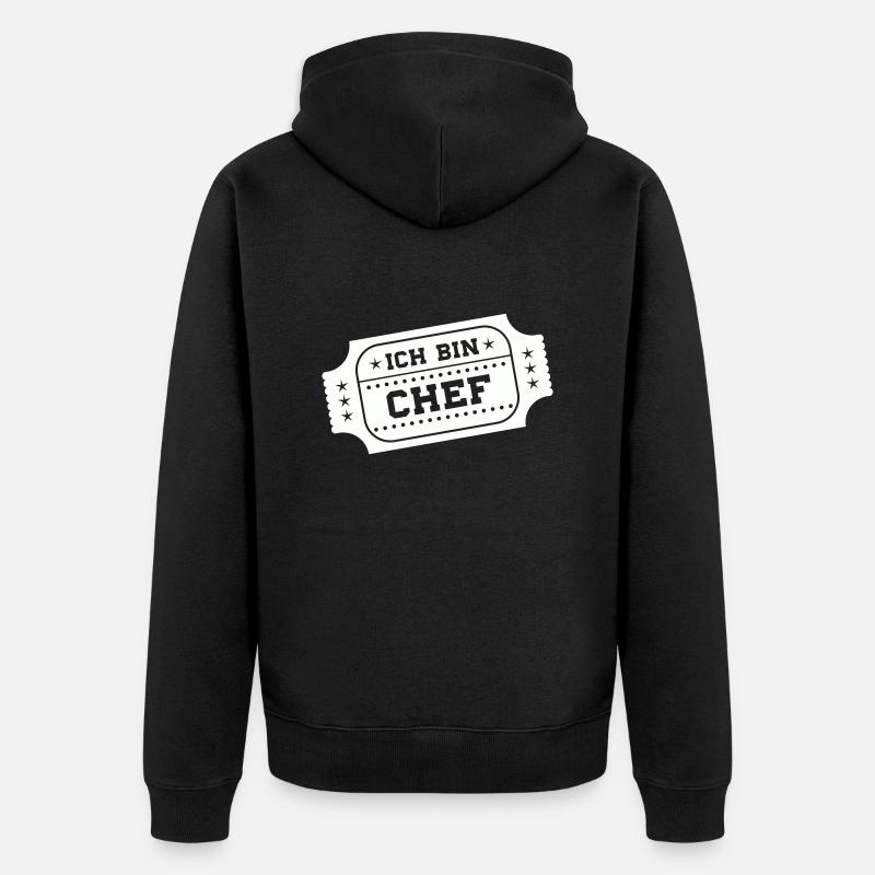 Je suis le patron - Veste à capuche bio Premium Unisexe - noir