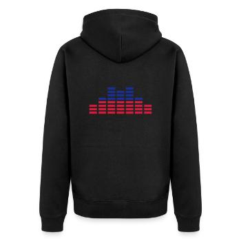sound - Veste à capuche bio Premium Unisexe - noir - Dos - Nico (187cm)