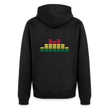 music - Veste à capuche bio Premium Unisexe - noir - Dos - Nico (187cm)