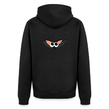 chauve-souris - Veste à capuche bio Premium Unisexe - noir - Dos - Nico (187cm)
