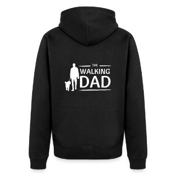 The Walking Dad The Walking Dad Dog Father child - Unisex Premium Organic Zip Hoodie - black - Back - Nico (187cm)
