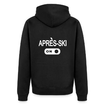 Ski Skiing Après-Ski - Veste à capuche bio Premium Unisexe - noir - Dos - Nico (187cm)