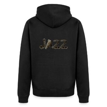 Jazz - Veste à capuche bio Premium Unisexe - noir - Dos - Nico (187cm)