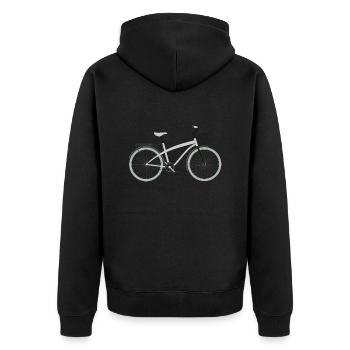 Vélo Courir Marathon Triathlon Vélo - Veste à capuche bio Premium Unisexe - noir - Dos - Nico (187cm)