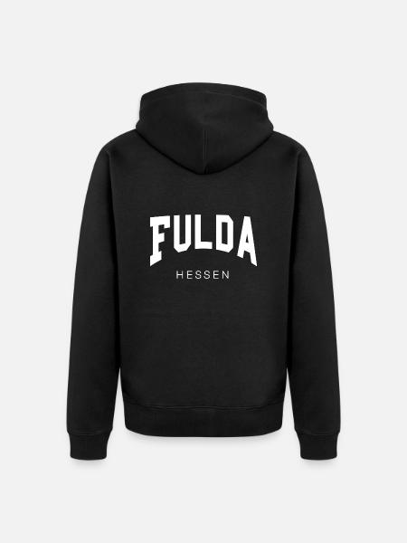 Fulda - Hessen - Unisex Premium Bio Zip Hoodie - Schwarz