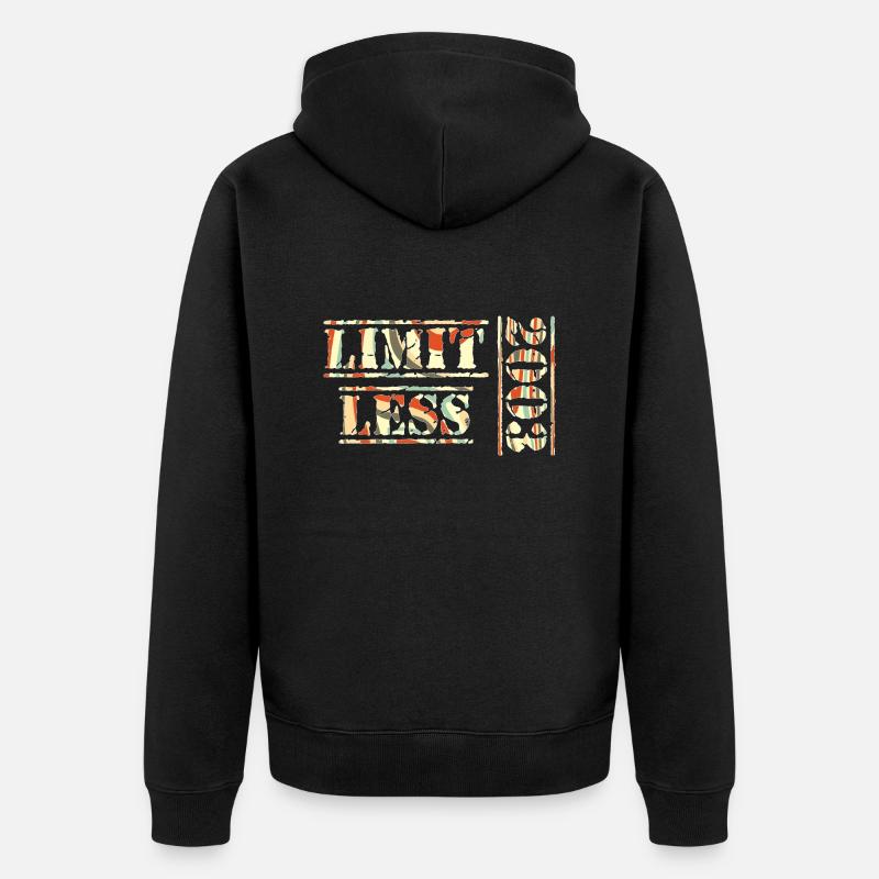 Limitless 2003 - Unisex Premium Bio Zip Hoodie - Schwarz