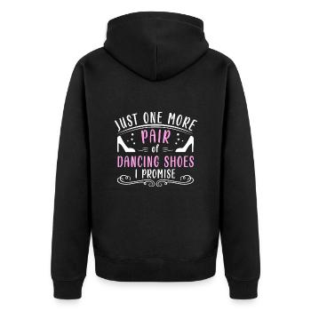 Danse Slogan Ballroom Couple Dance Dance Floor - Veste à capuche bio Premium Unisexe - noir - Dos - Nico (187cm)