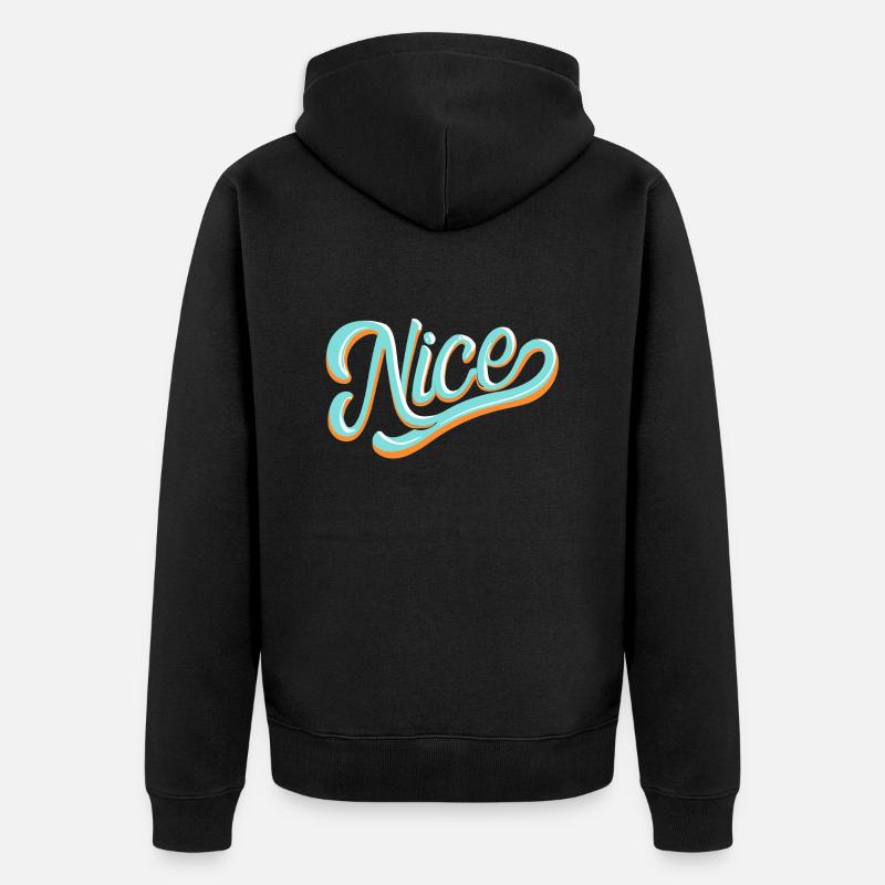 Nice - Veste à capuche bio Premium Unisexe - noir